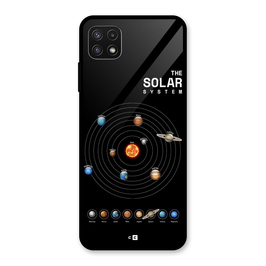 The Solar System Glass Back Case for Galaxy A22 5G