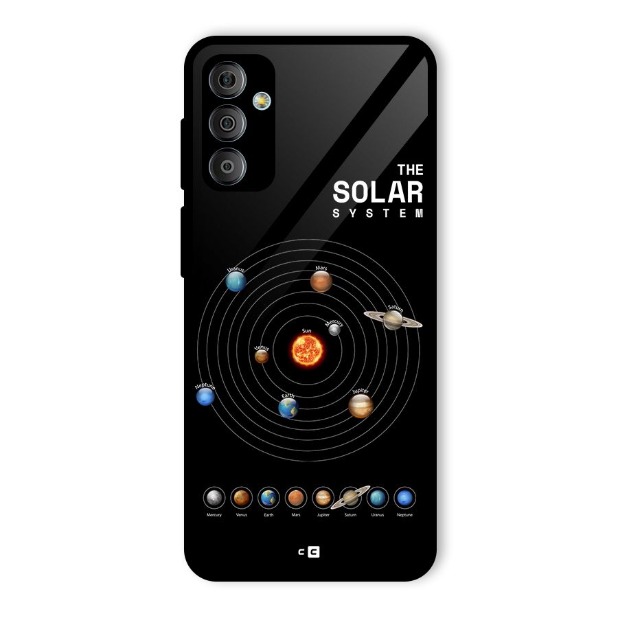 The Solar System Glass Back Case for Galaxy F23
