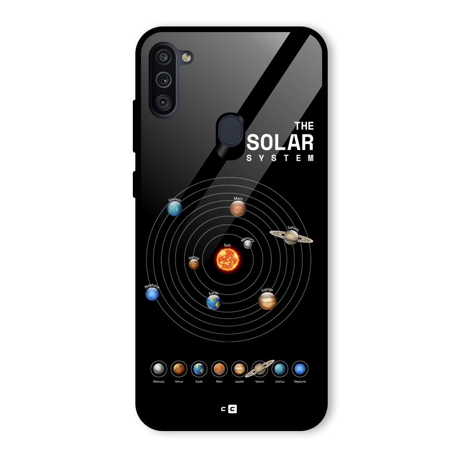 The Solar System Glass Back Case for Galaxy M11
