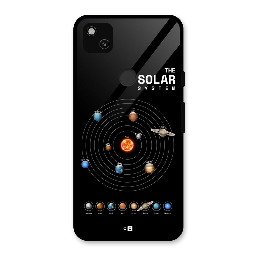 The Solar System Glass Back Case for Google Pixel 4a