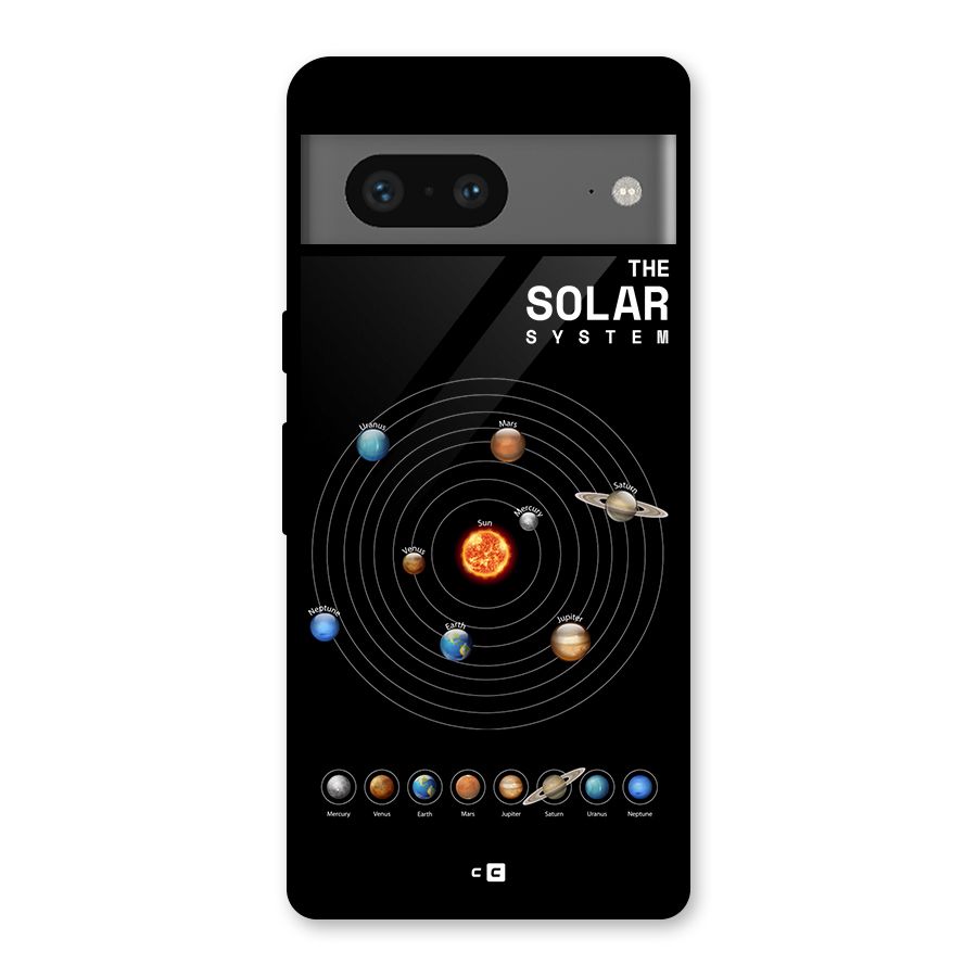 The Solar System Glass Back Case for Google Pixel 7