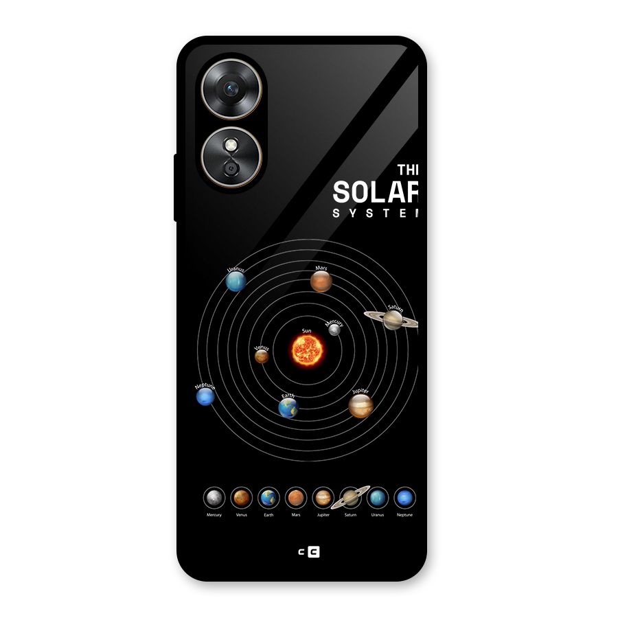 The Solar System Glass Back Case for Oppo A17
