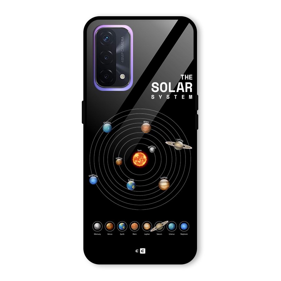 The Solar System Glass Back Case for Oppo A74 5G