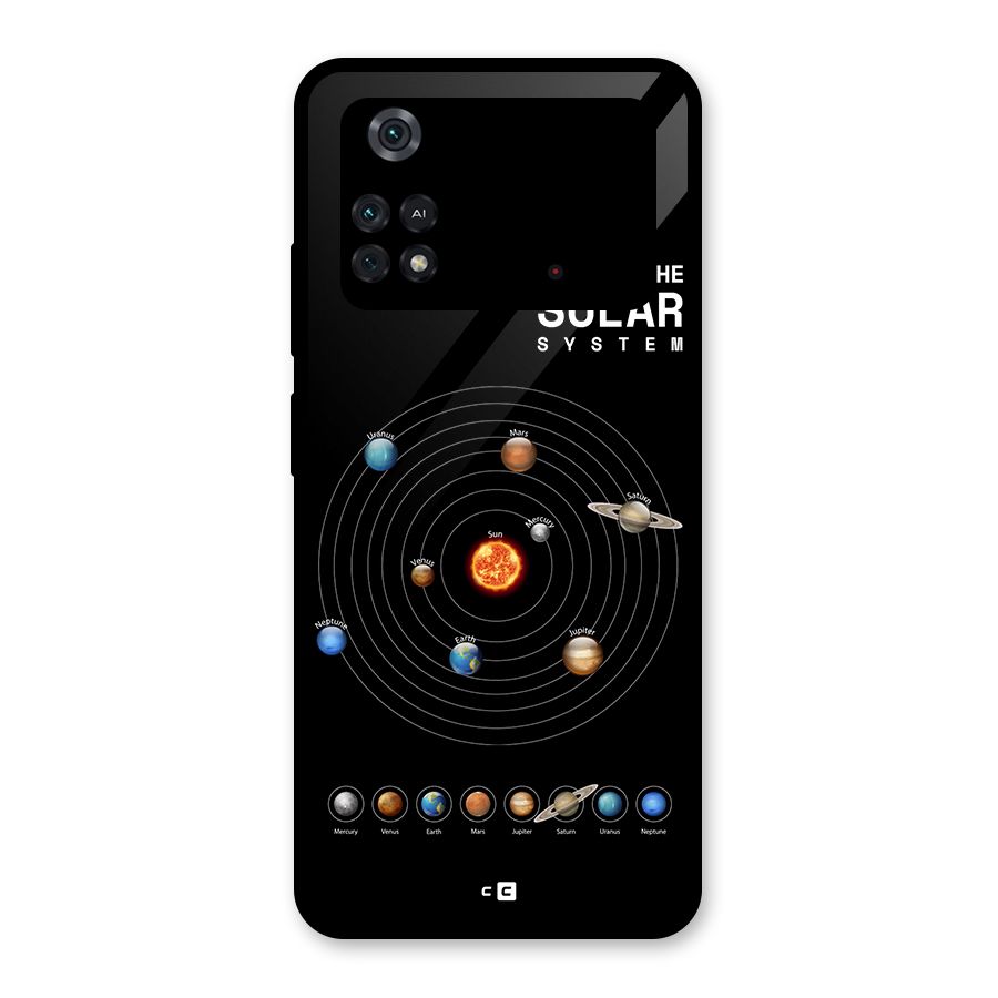 The Solar System Glass Back Case for Poco M4 Pro 4G