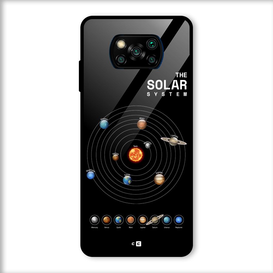 The Solar System Glass Back Case for Poco X3