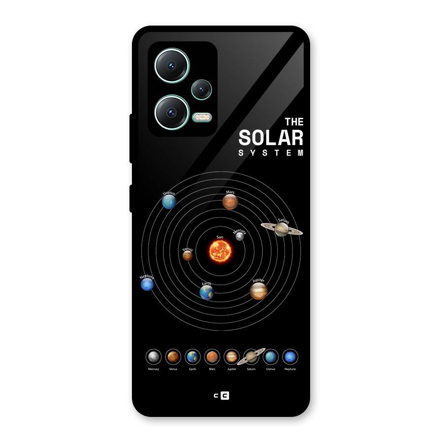 The Solar System Glass Back Case for Redmi Note 12 5G
