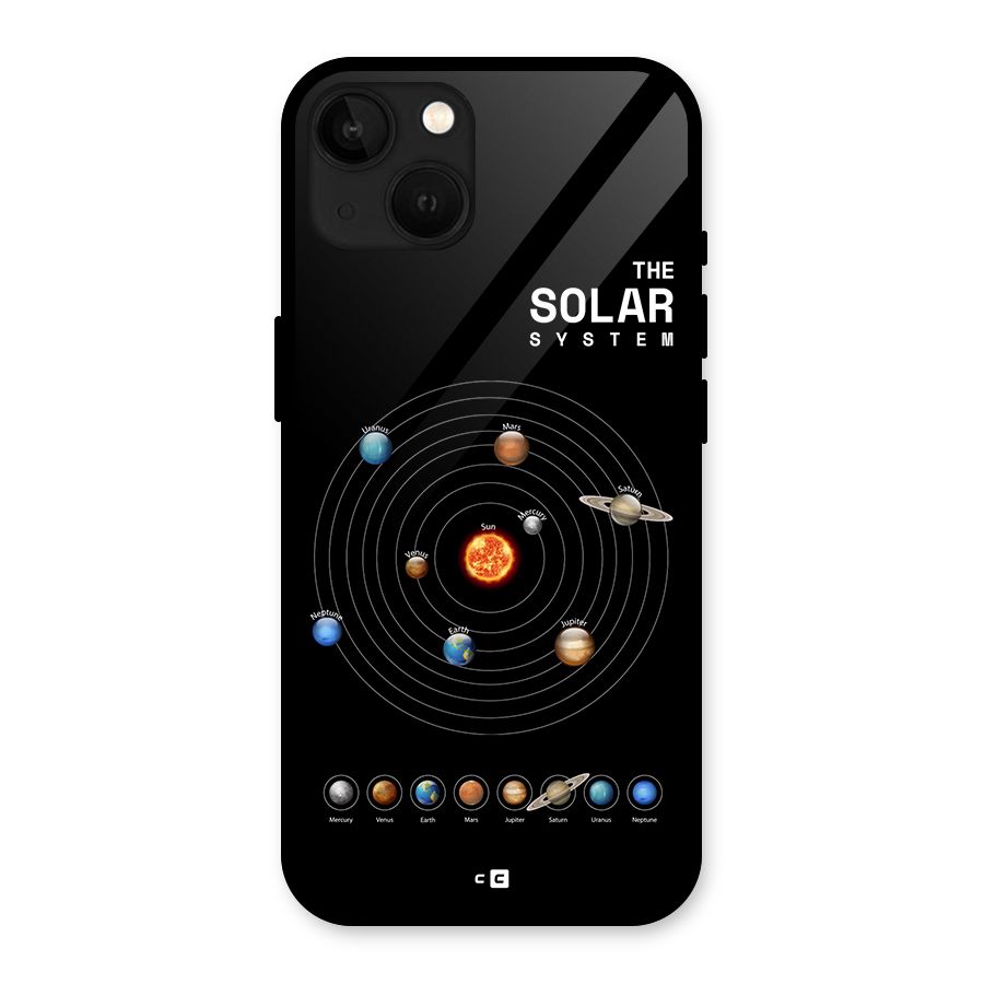 The Solar System Glass Back Case for iPhone 13