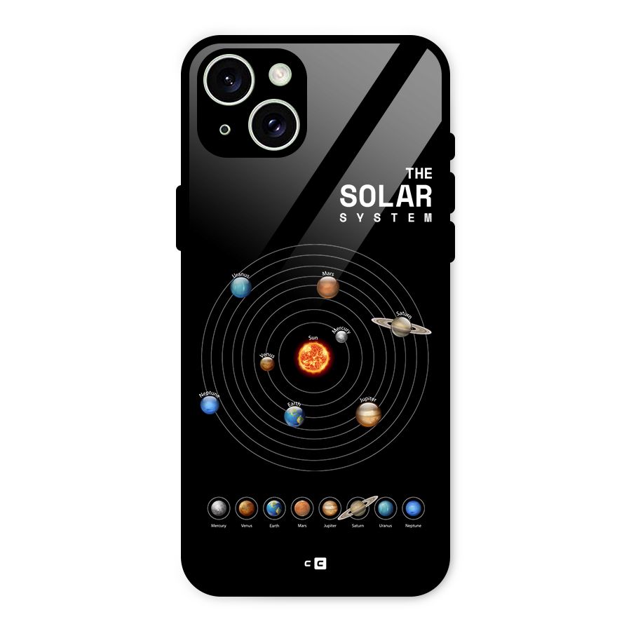 The Solar System Glass Back Case for iPhone 15 Plus