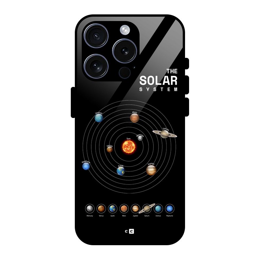 The Solar System Glass Back Case for iPhone 15 Pro