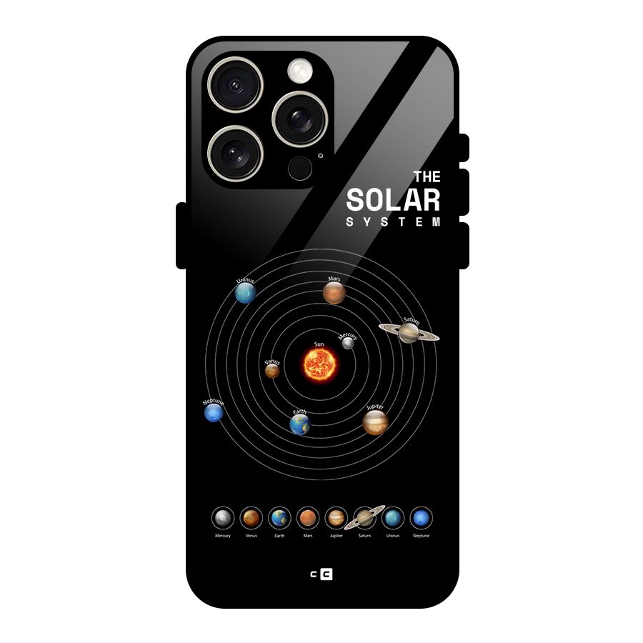 The Solar System Glass Back Case for iPhone 15 Pro Max