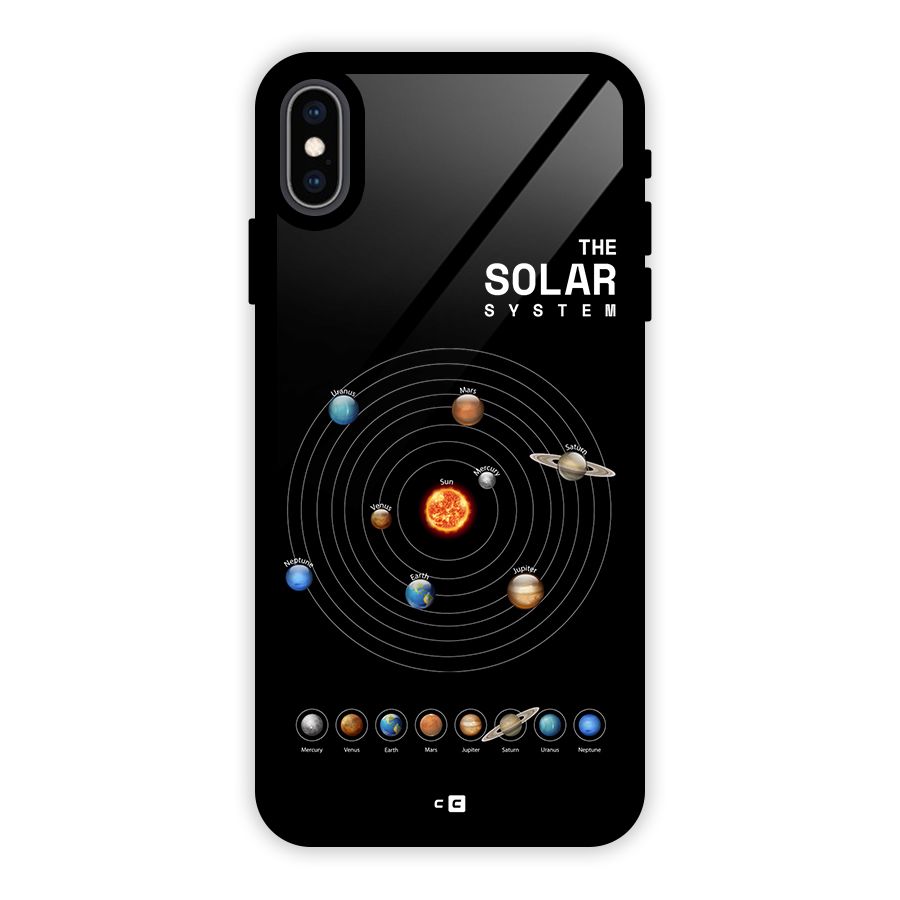 The Solar System Glass Back Case for iPhone XS Max