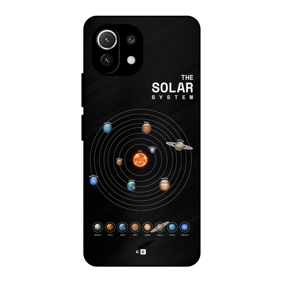 The Solar System Metal Back Case for Mi 11 Lite
