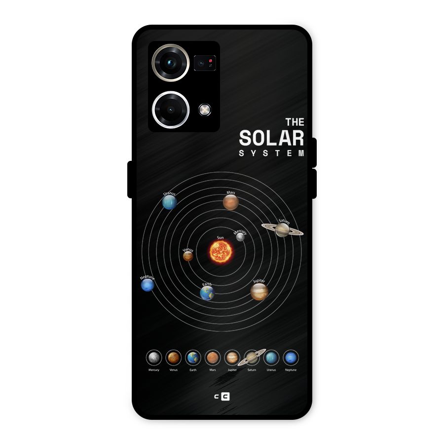 The Solar System Metal Back Case for Oppo F21 Pro 4G