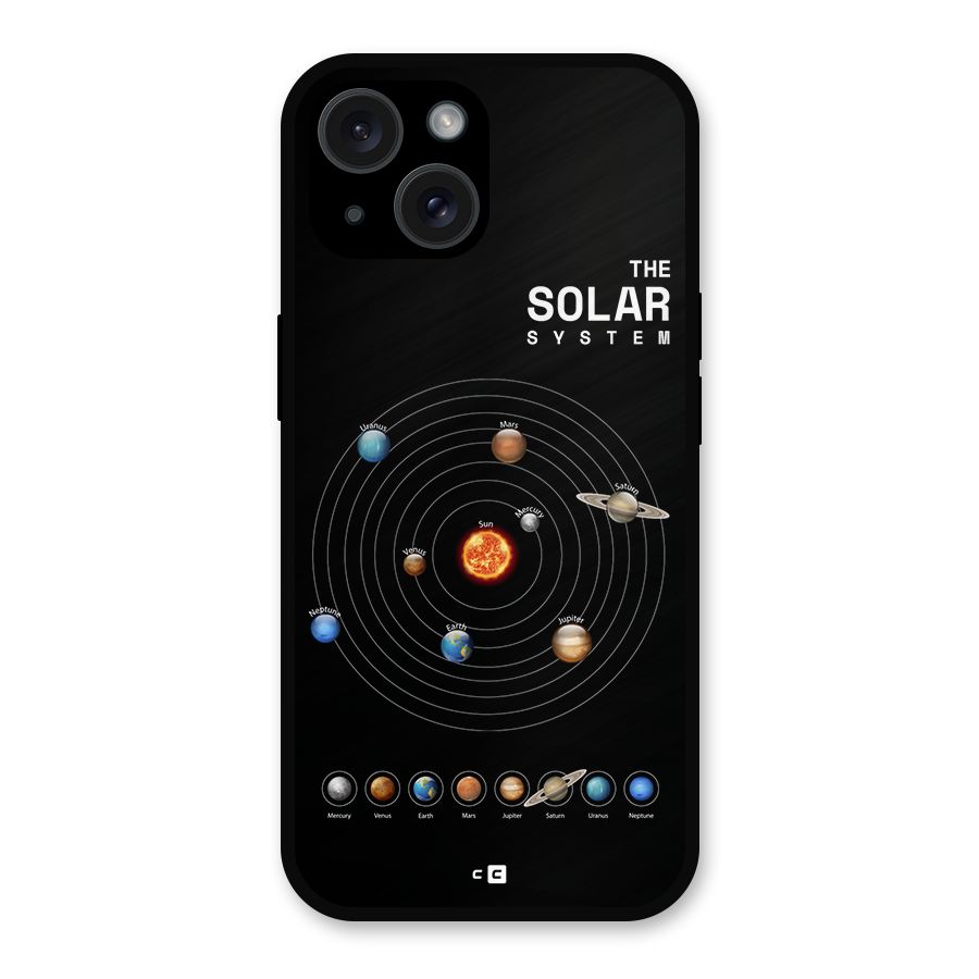 The Solar System Metal Back Case for iPhone 15