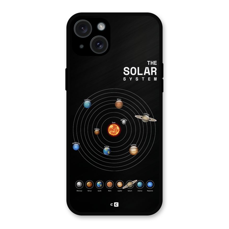 The Solar System Metal Back Case for iPhone 15 Plus