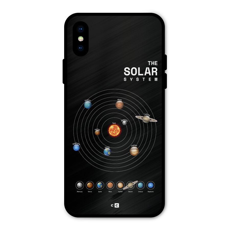 The Solar System Metal Back Case for iPhone X