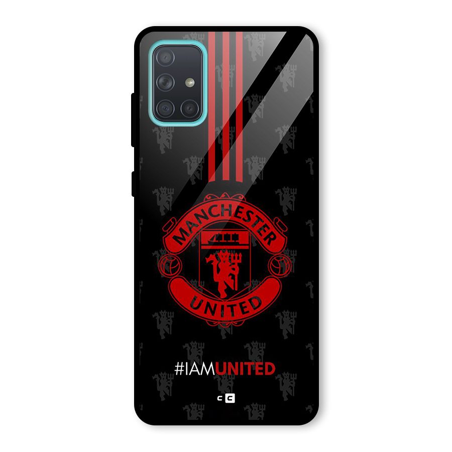 The United Spirit Glass Back Case for Galaxy A71