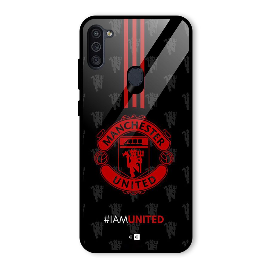 The United Spirit Glass Back Case for Galaxy M11