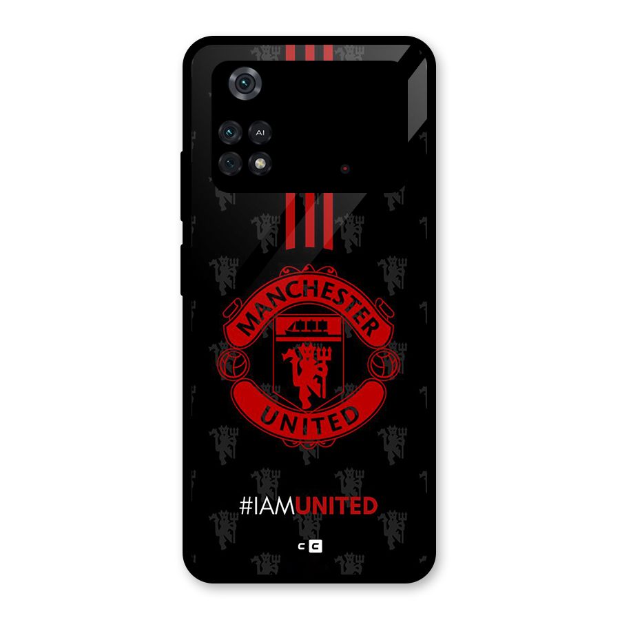 The United Spirit Glass Back Case for Poco M4 Pro 4G