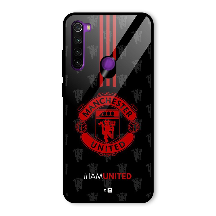 The United Spirit Glass Back Case for Redmi Note 8