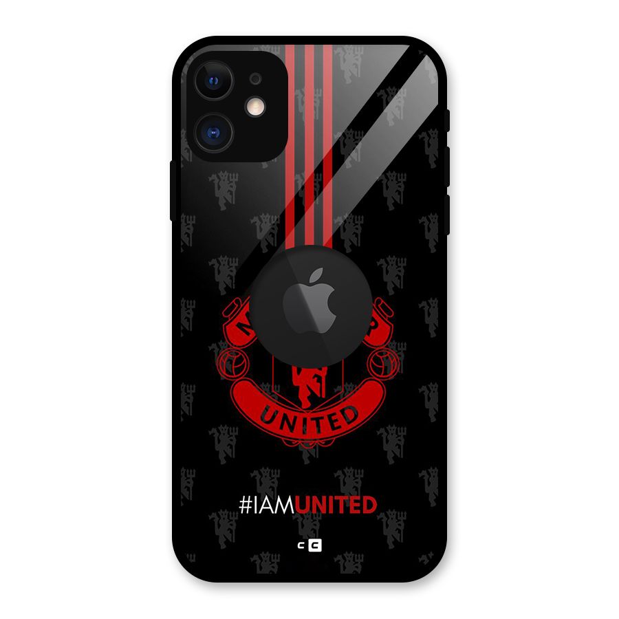 The United Spirit Glass Back Case for iPhone 11 Logo Cut