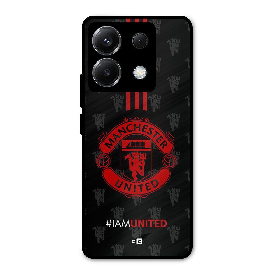 The United Spirit Metal Back Case for Poco X6