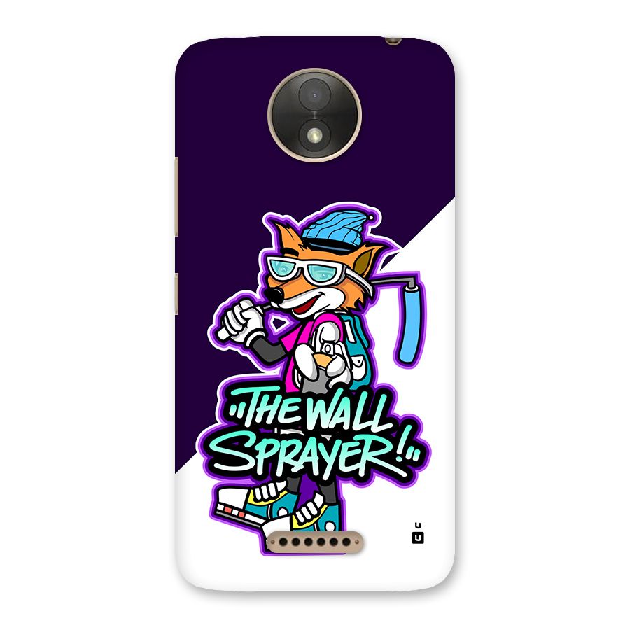 The Wall Sprayer Back Case for Moto C Plus