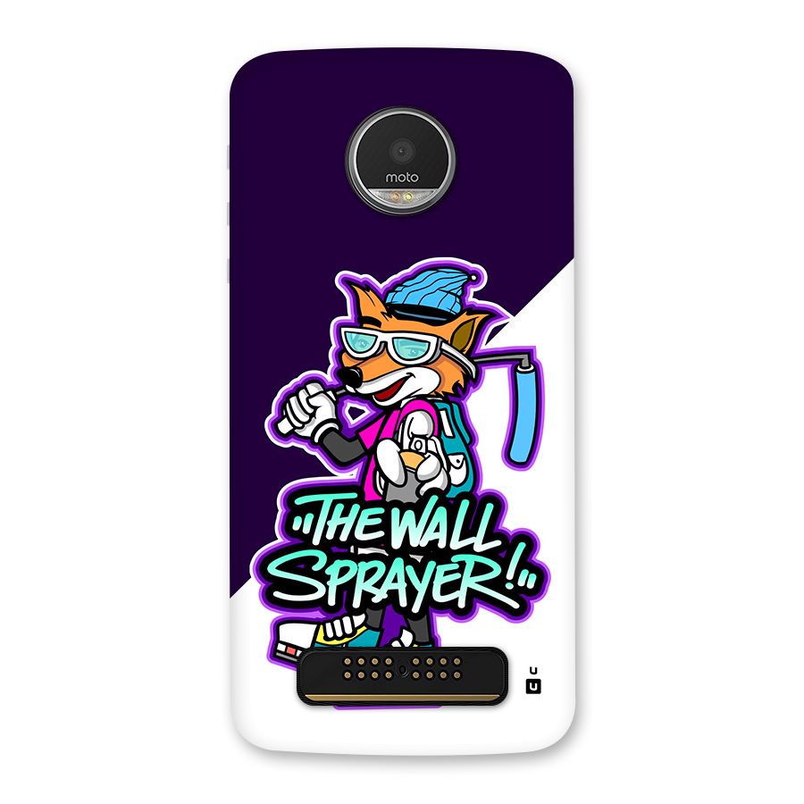 The Wall Sprayer Back Case for Moto Z Play