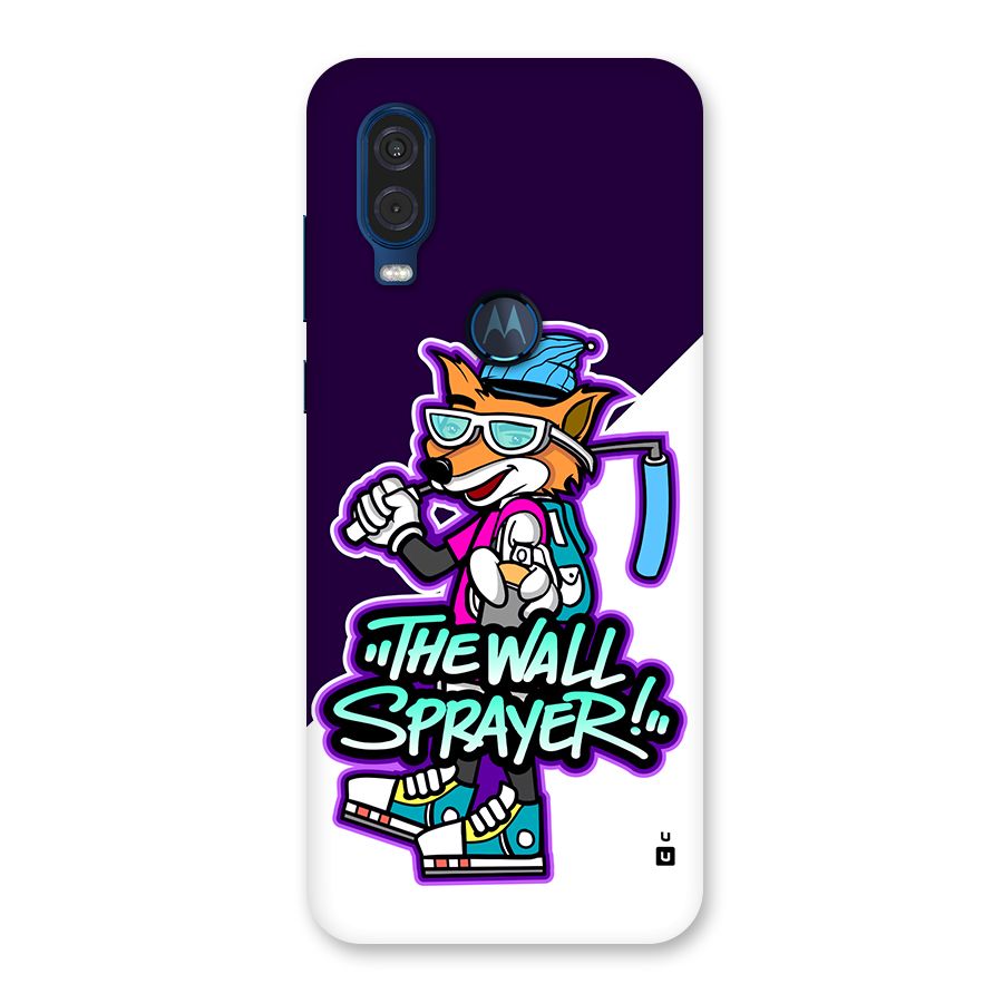 The Wall Sprayer Back Case for Motorola One Vision