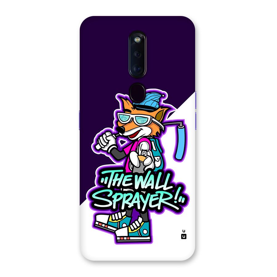 The Wall Sprayer Back Case for Oppo F11 Pro