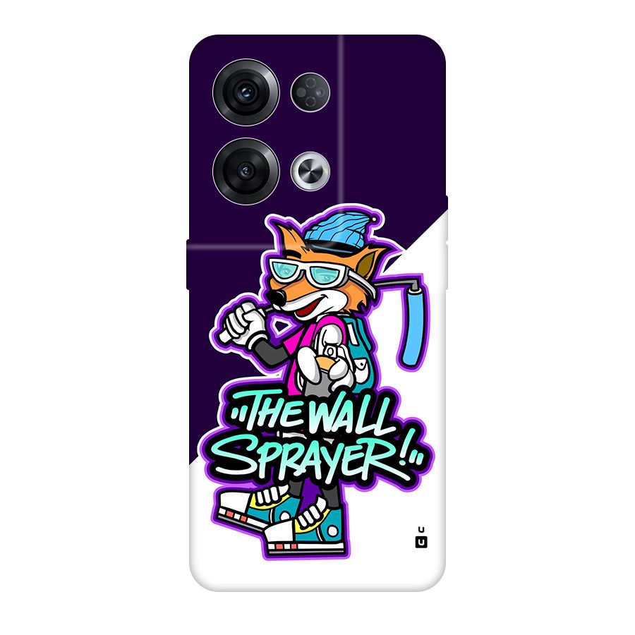 The Wall Sprayer Back Case for Oppo Reno8 Pro 5G
