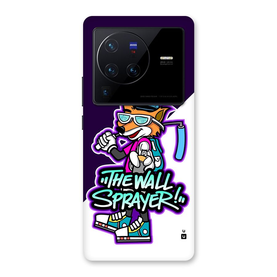 The Wall Sprayer Back Case for Vivo X80 Pro