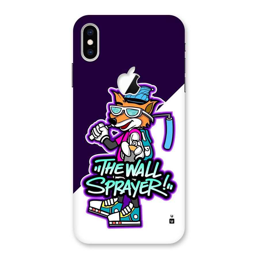 The Wall Sprayer Back Case for iPhone XS Max Apple Cut