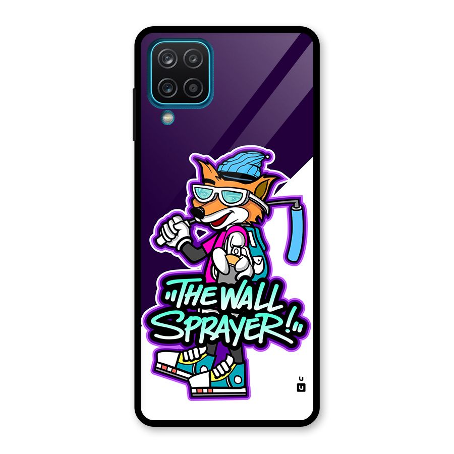 The Wall Sprayer Glass Back Case for Galaxy A12