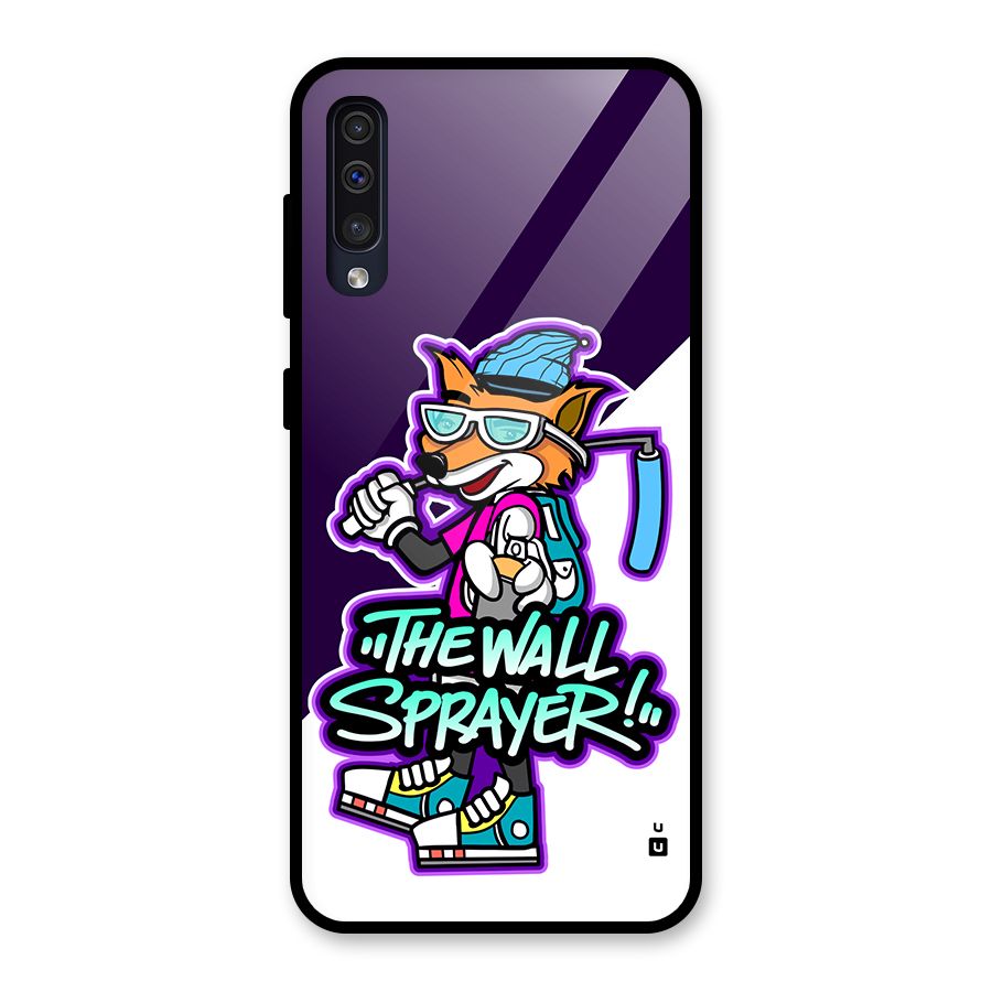 The Wall Sprayer Glass Back Case for Galaxy A30s