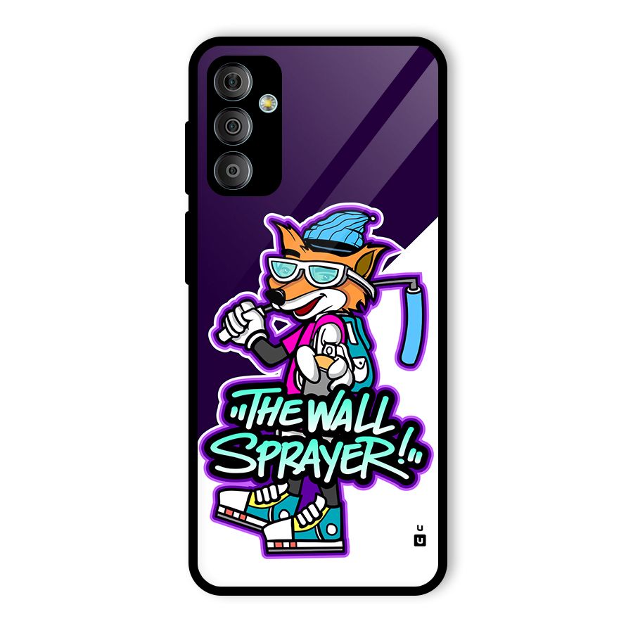 The Wall Sprayer Glass Back Case for Galaxy F23