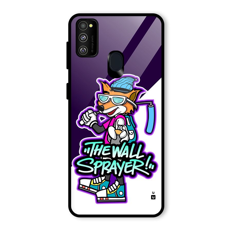 The Wall Sprayer Glass Back Case for Galaxy M30s