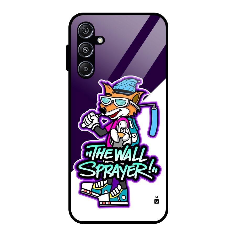The Wall Sprayer Glass Back Case for Galaxy M34 5G