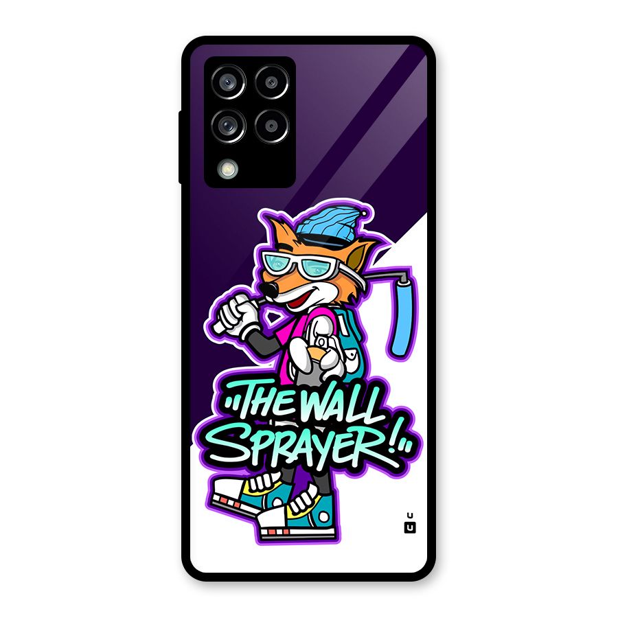 The Wall Sprayer Glass Back Case for Galaxy M53 5G