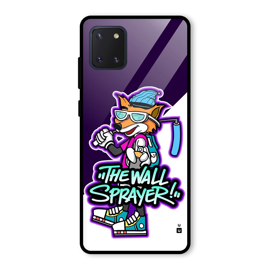 The Wall Sprayer Glass Back Case for Galaxy Note 10 Lite