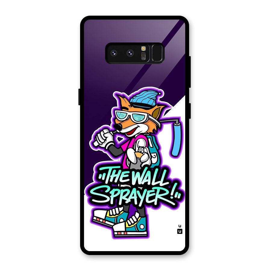 The Wall Sprayer Glass Back Case for Galaxy Note 8