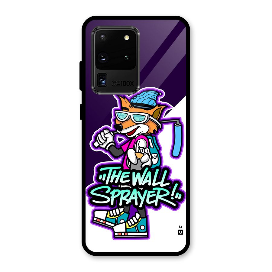 The Wall Sprayer Glass Back Case for Galaxy S20 Ultra