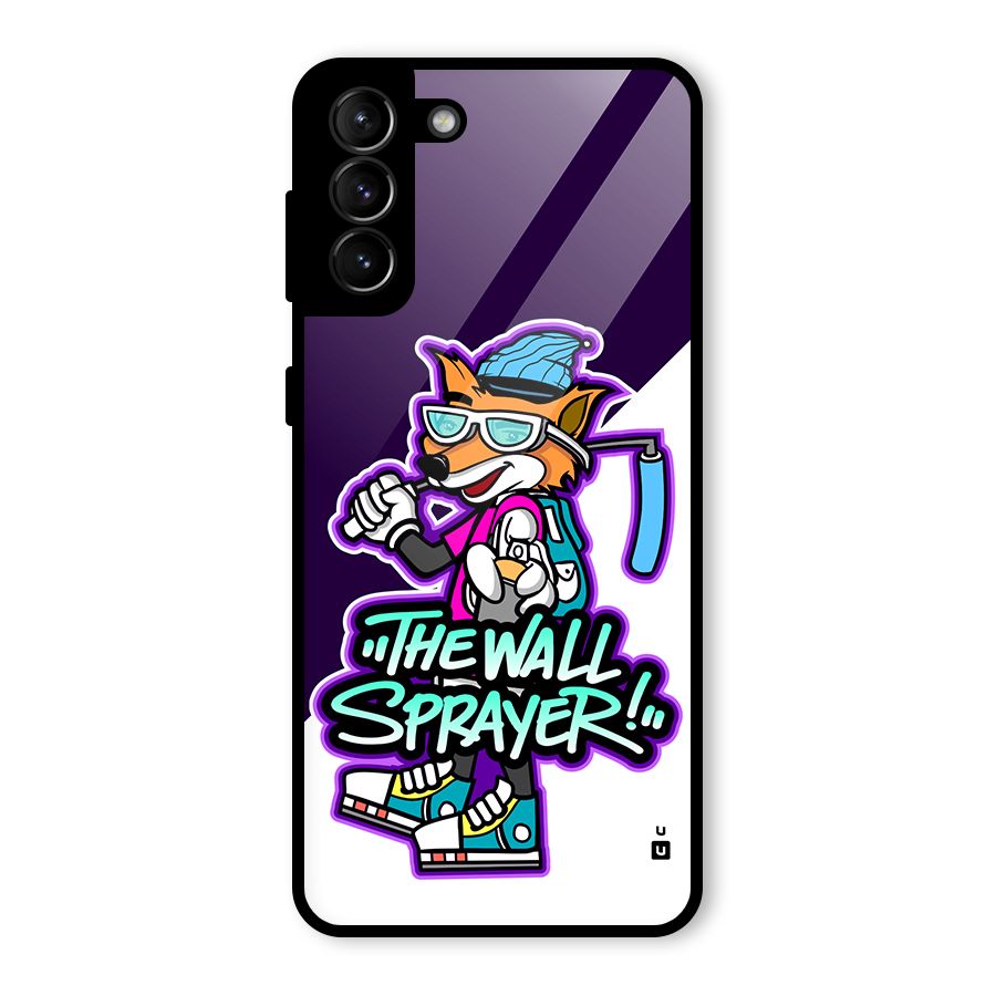 The Wall Sprayer Glass Back Case for Galaxy S21 Plus