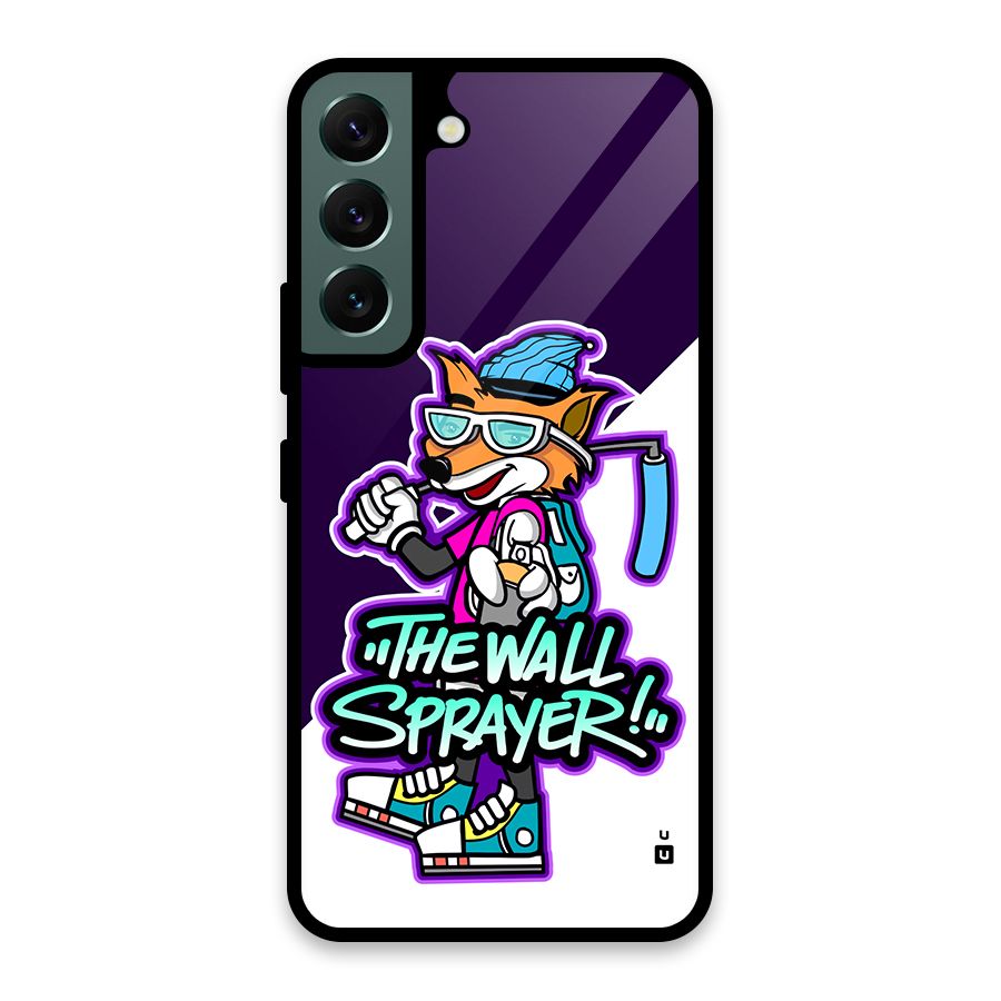 The Wall Sprayer Glass Back Case for Galaxy S22 5G