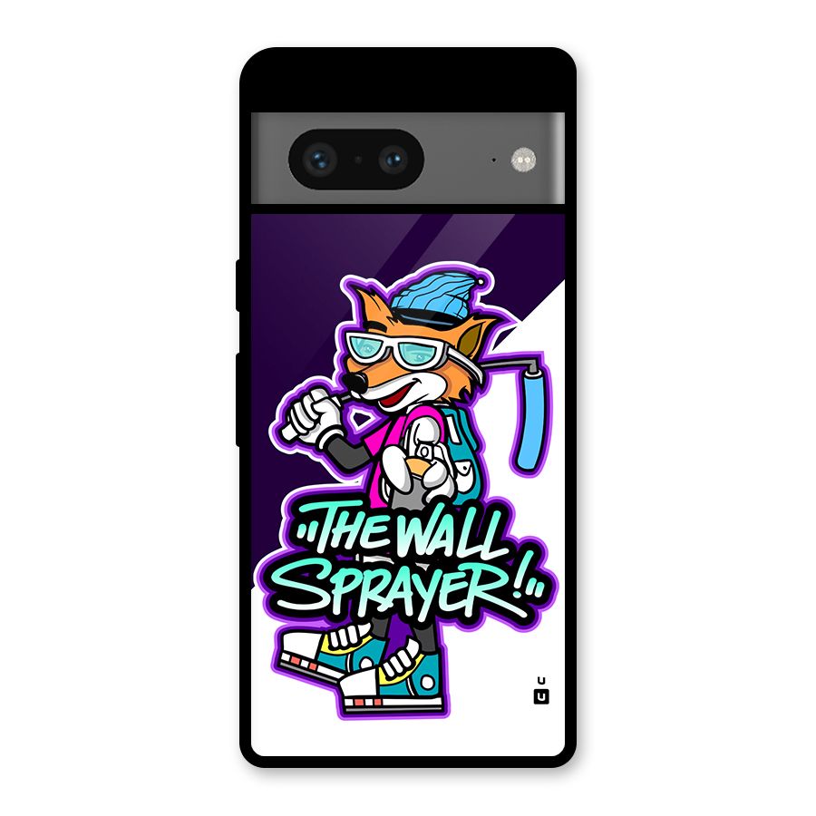 The Wall Sprayer Glass Back Case for Google Pixel 7