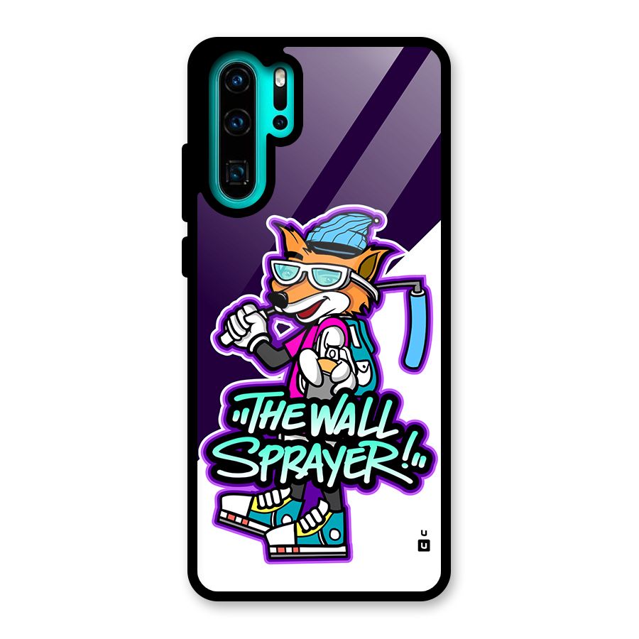 The Wall Sprayer Glass Back Case for Huawei P30 Pro