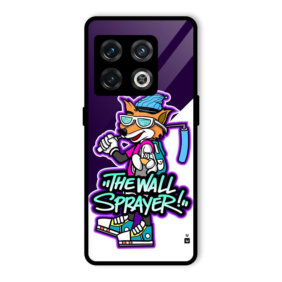 The Wall Sprayer Glass Back Case for OnePlus 10 Pro 5G