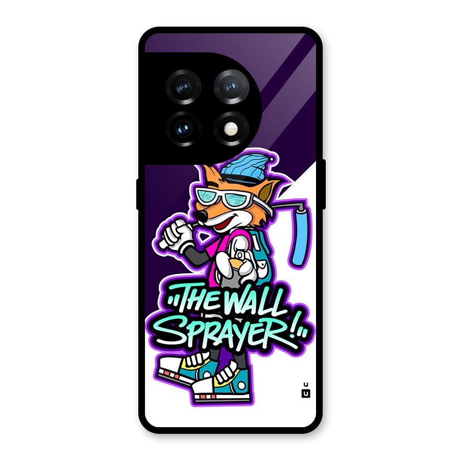 The Wall Sprayer Glass Back Case for OnePlus 11