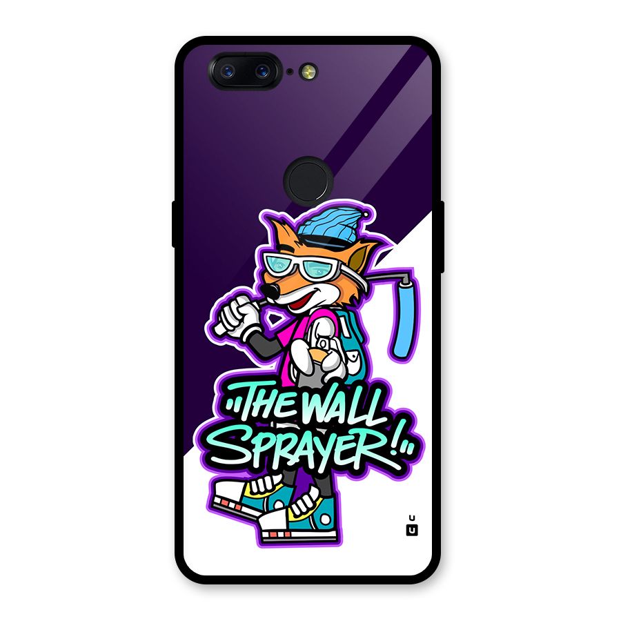 The Wall Sprayer Glass Back Case for OnePlus 5T