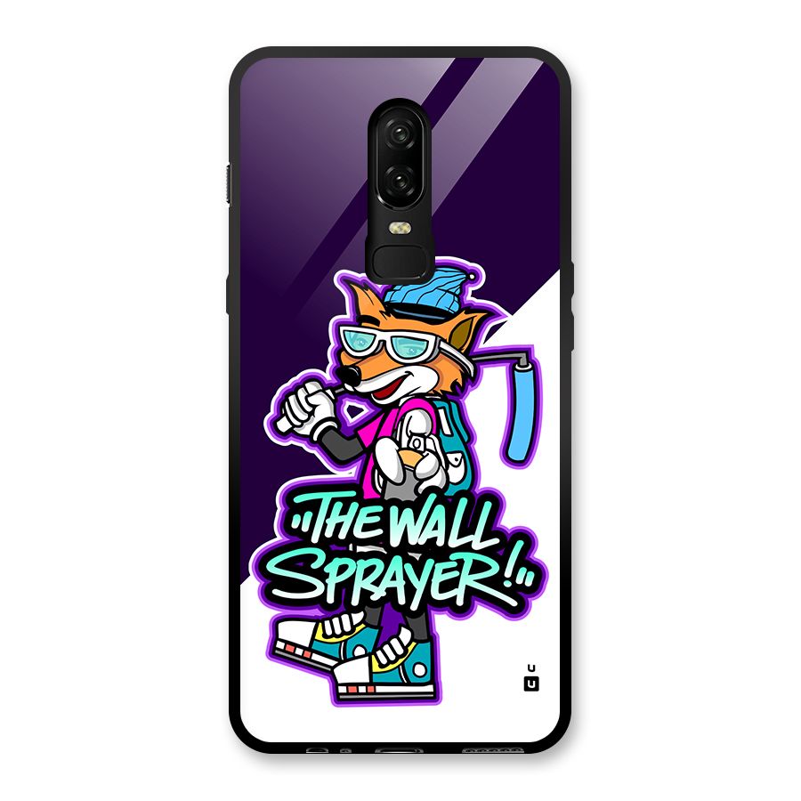 The Wall Sprayer Glass Back Case for OnePlus 6